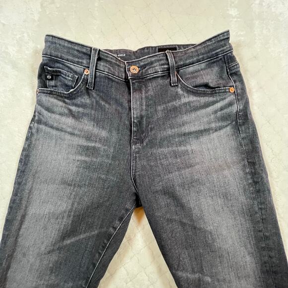 Adriano Goldschmeid Farrah High Rise Skinny Ankle Gray Women’s Sz Sz 28R - Picture 2 of 8